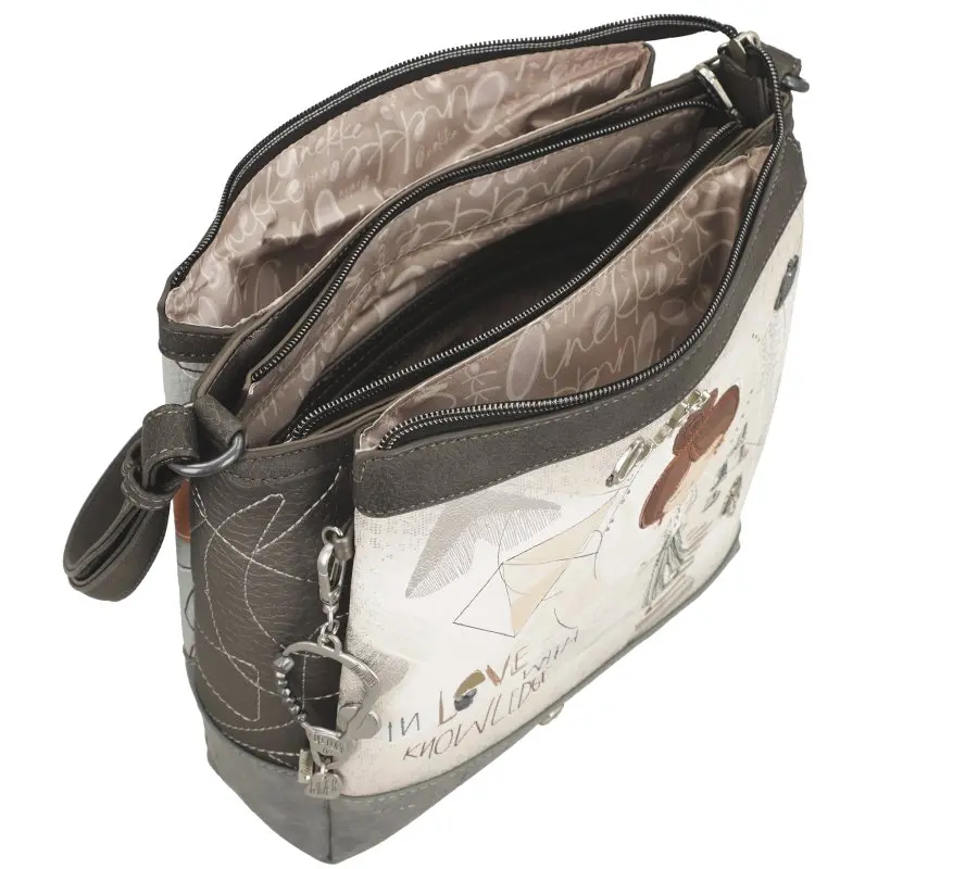 Bandolera mediana con tres compartimentos ANEKKE · Coleccion Sophia - Imagen 7