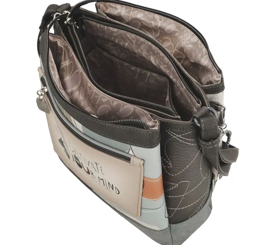 Bandolera mediana con tres compartimentos ANEKKE · Coleccion Sophia - Imagen 8