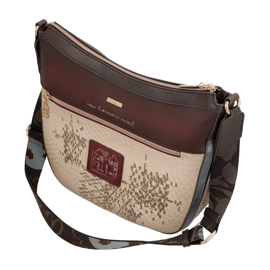 Bandolera grande con bolsillo frontal ANEKKE · Coleccion Tulip - Imagen 6