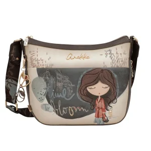 Bandolera grande con bolsillo frontal ANEKKE · Coleccion Tulip