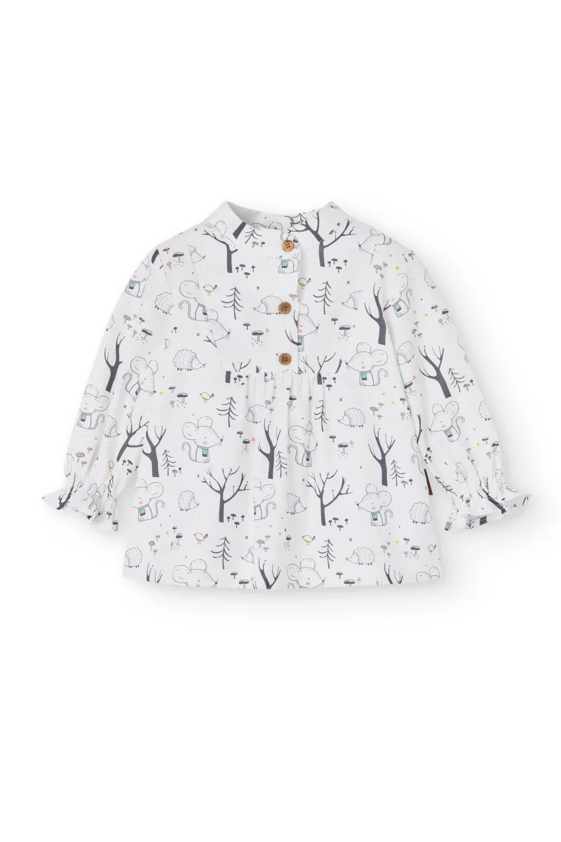 Vestido de bebé estampado Cocote y Charanga - Imagen 3