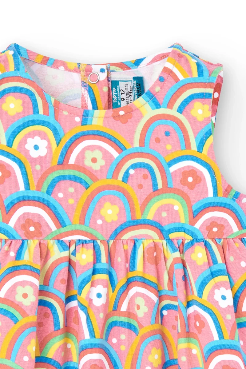 Vestido de bebé arcoiris - Imagen 4