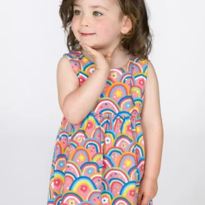 Vestido de bebé arcoiris