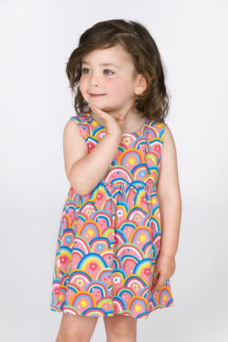 Vestido de bebé arcoiris - Imagen 2