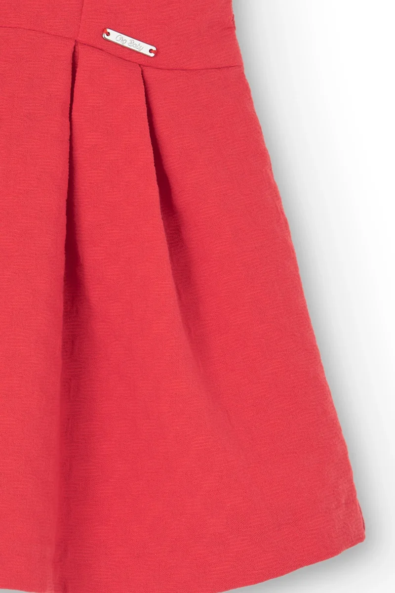 Vestido de bebé niña rojo elegante - Imagen 6