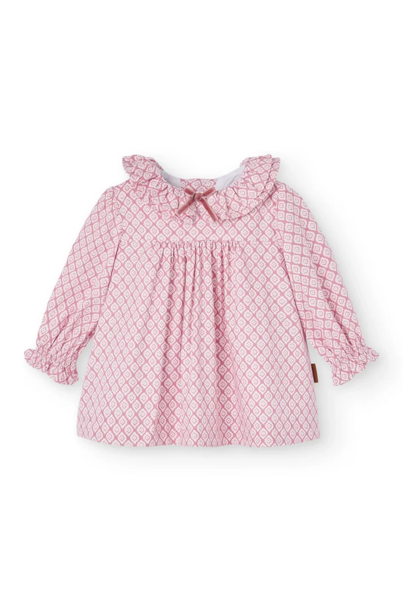 Vestido de bebé rosa Cocote & Charanga - Imagen 4