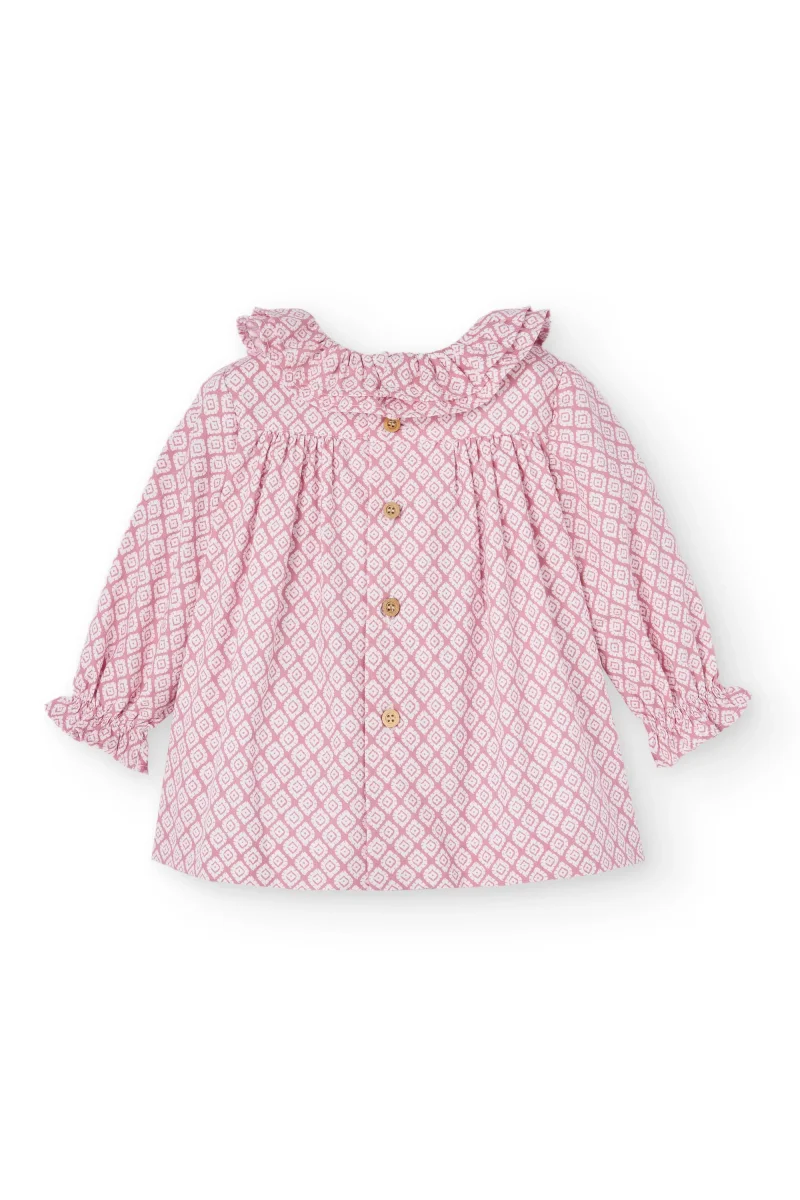 Vestido de bebé rosa Cocote & Charanga - Imagen 3