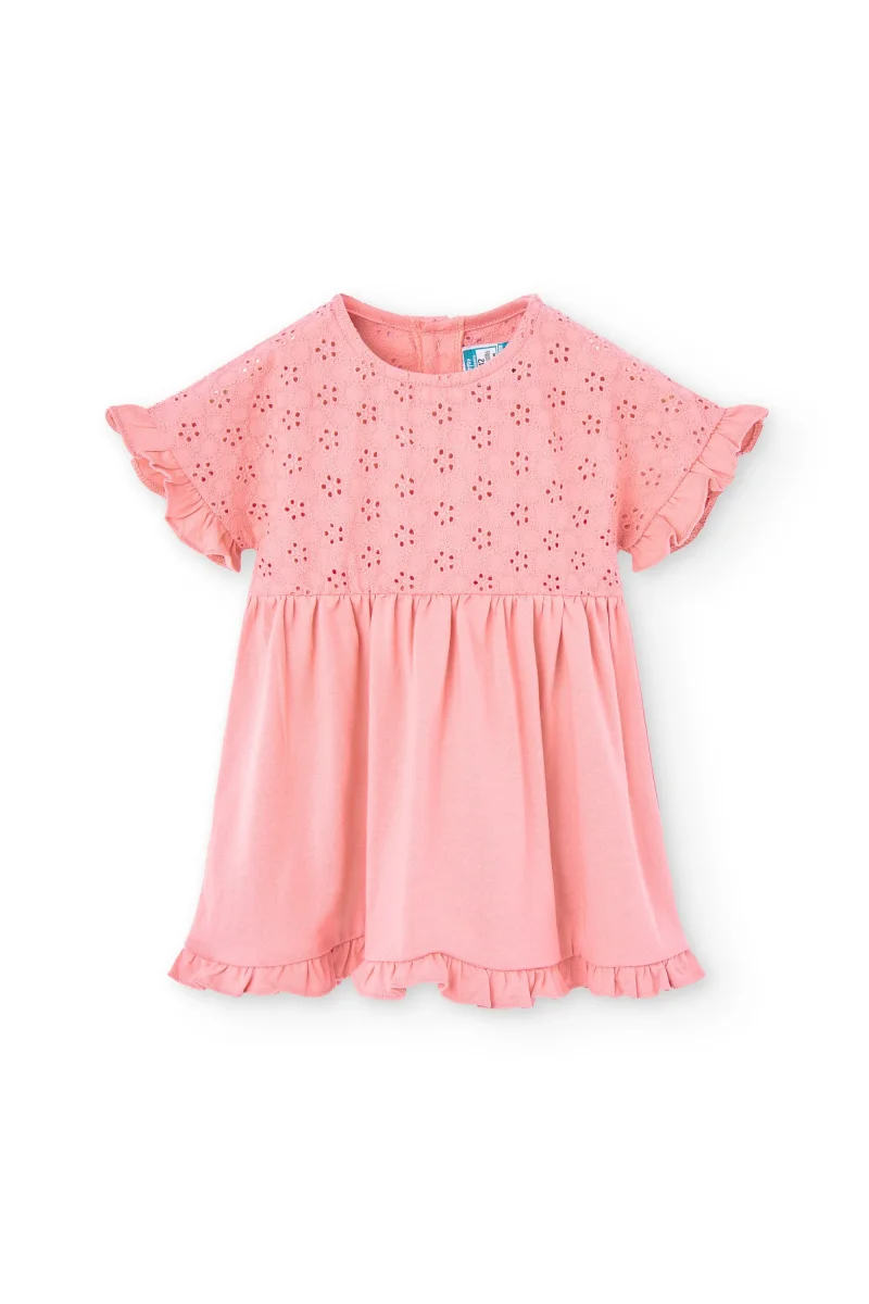 Vestido de bebé rosa - Imagen 4