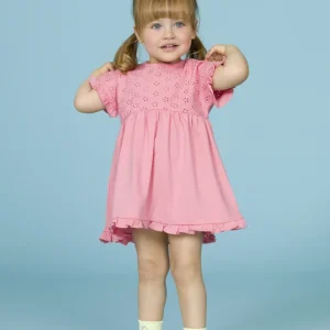 Vestido de bebé rosa