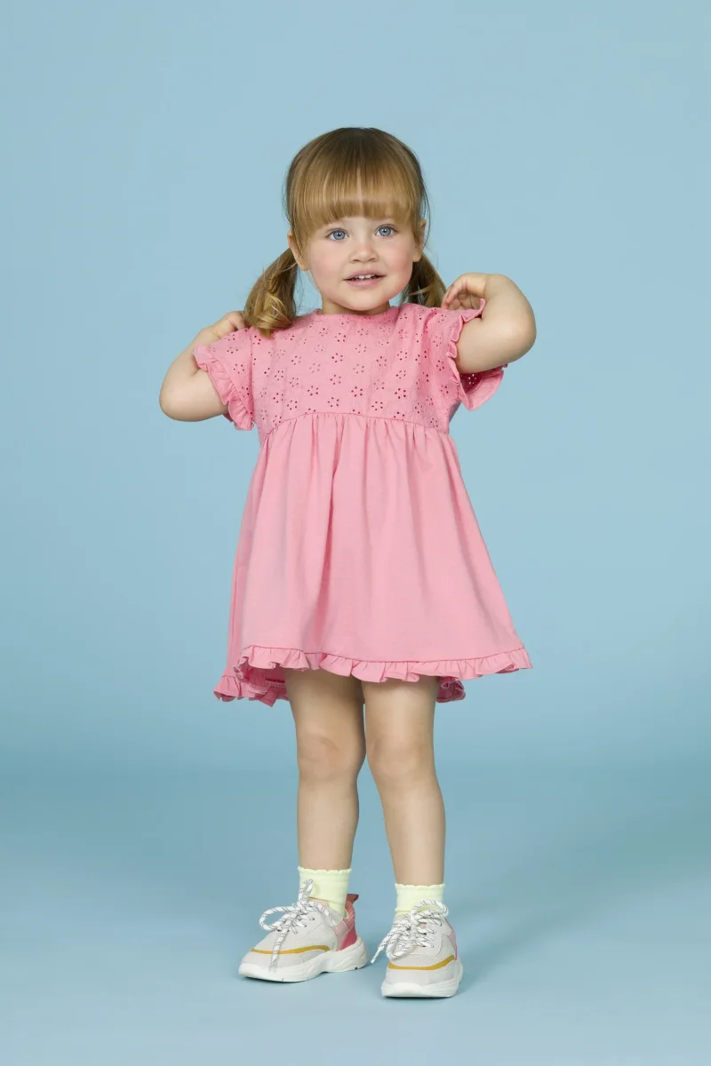 Vestido de bebé rosa - Imagen 2