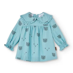 Vestido de bebé turquesa Cocote & Charanga