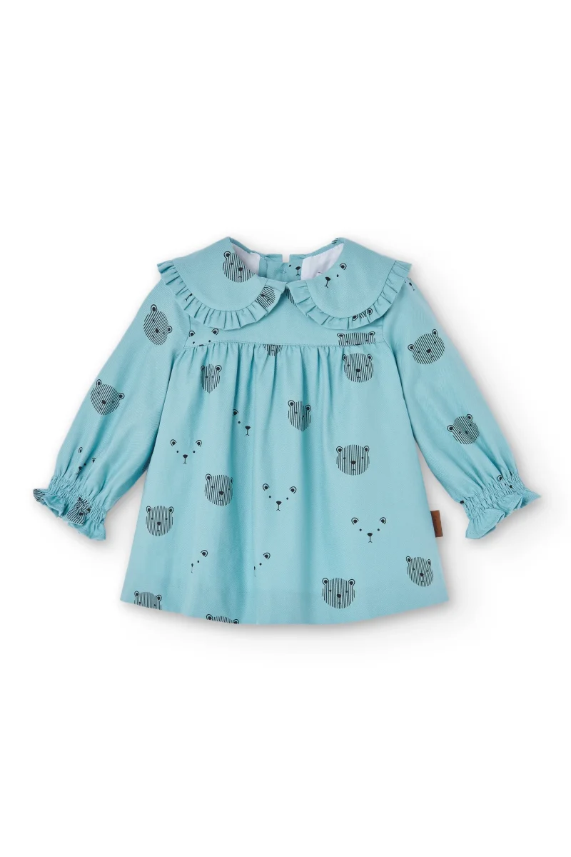 Vestido de bebé turquesa Cocote & Charanga
