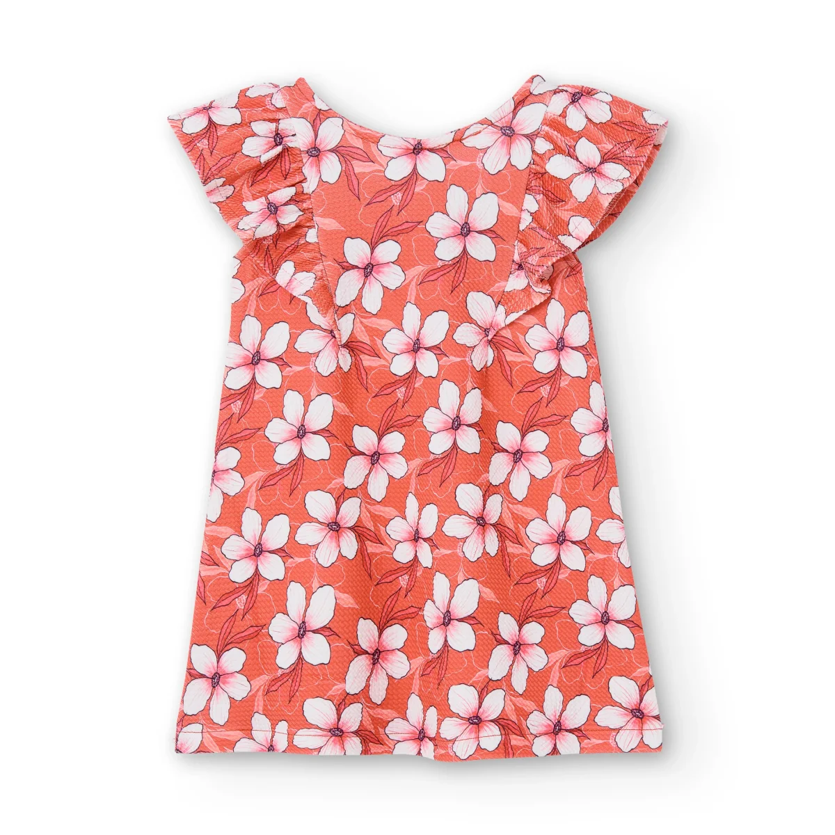 Vestido de niña estampado flores - Imagen 3