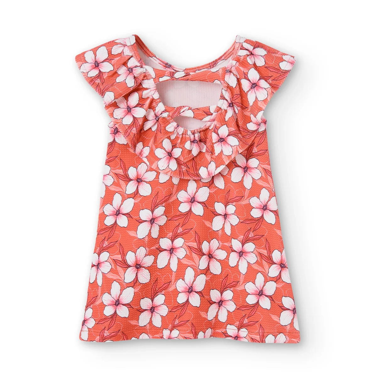 Vestido de niña estampado flores - Imagen 4