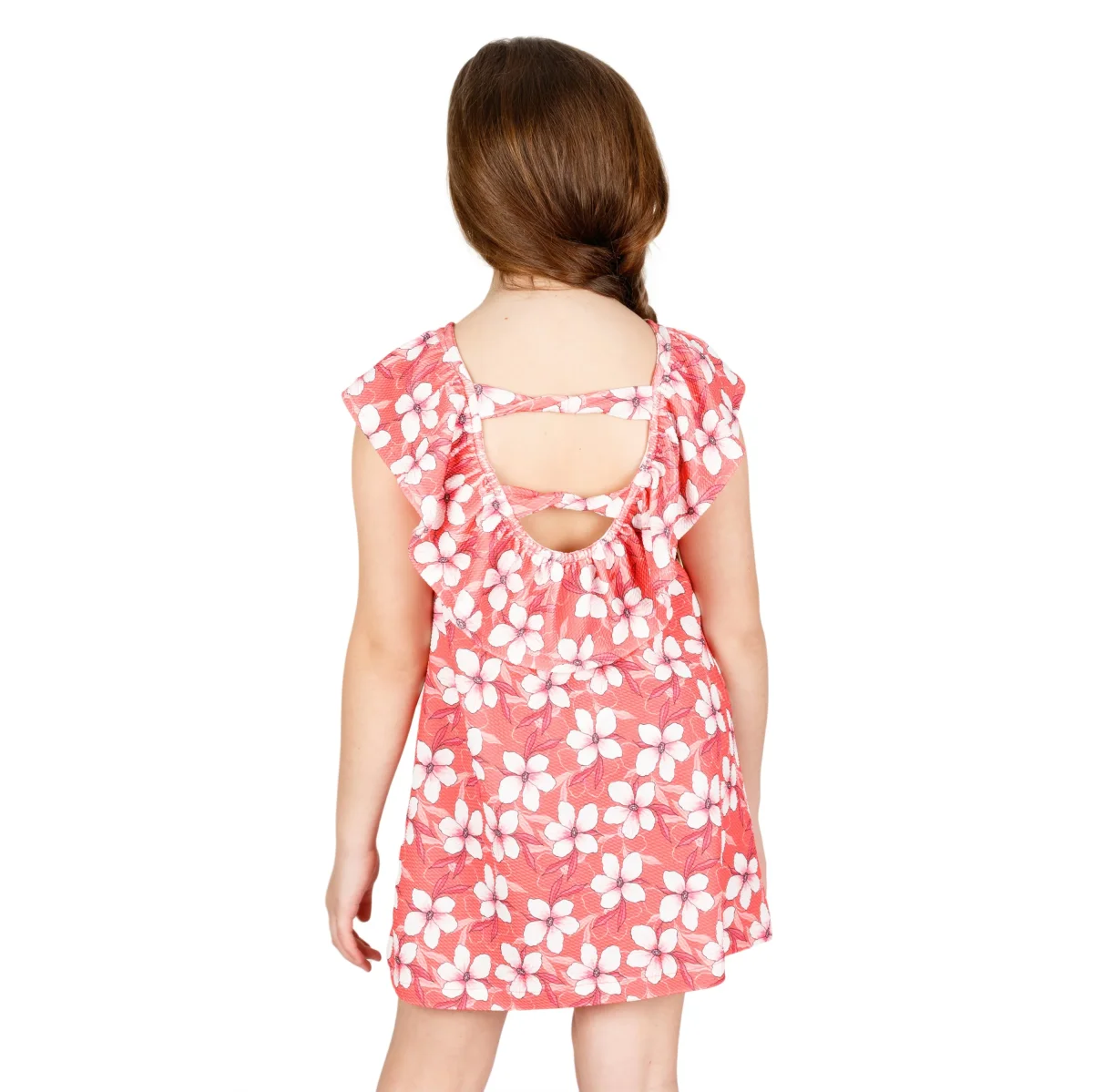 Vestido de niña estampado flores - Imagen 6