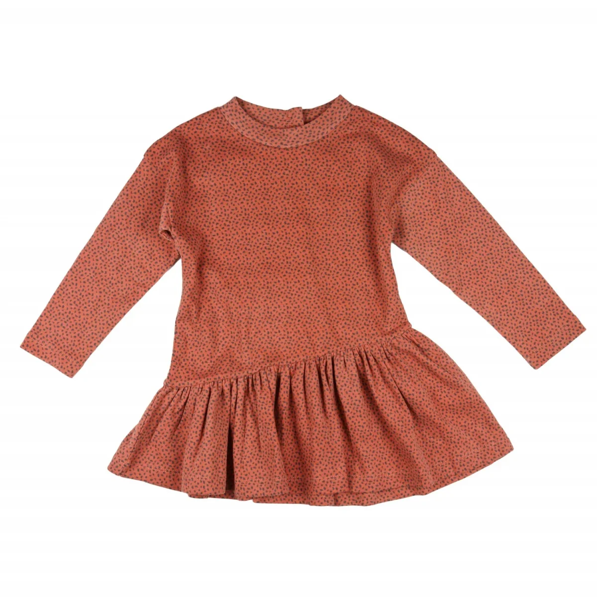 Vestido manga larga de niña color estampado - Imagen 3
