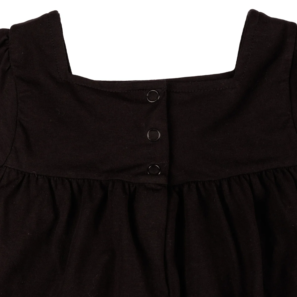 Vestido niña negro bordado - Imagen 8