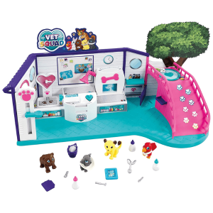 VET SQUAD – Clínica Veterinaria Vet Squad con Animales que Cambian de Color y Accesorios