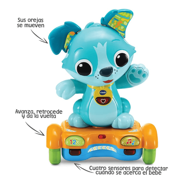 VTECH – Perrito Tito Hoverboard Juguete Interactivo Bebé con Luz y Sonido +12 Meses - Imagen 3