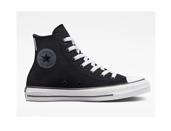 CONVERSE – Zapatillas Converse Negras caña alta talla 38 Cómodas para el día a día