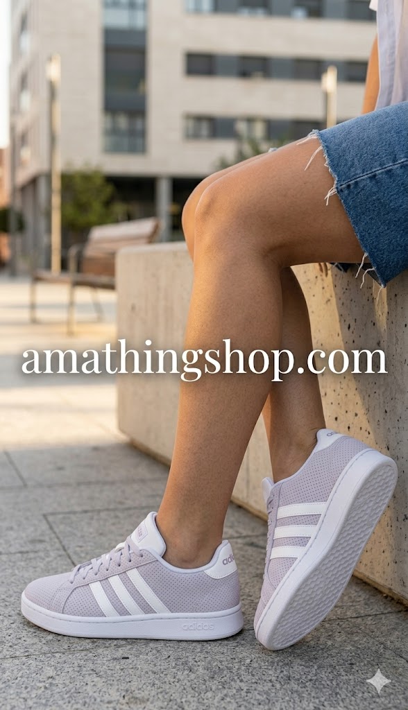 ADIDAS – Zapatillas Adidas Grand Court Mujer Blancas EE7476 Talla 40 Casual Cómodas - Imagen 5