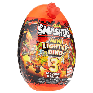ZURU – Smashers Mini Light Up Dino Huevo Sorpresa Serie 4 – Juguete Dinosaurio Iluminado