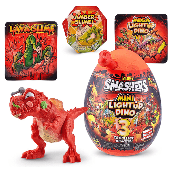 ZURU – Smashers Mini Light Up Dino Huevo Sorpresa Serie 4 – Juguete Dinosaurio Iluminado - Imagen 3
