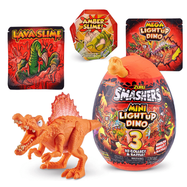 ZURU – Smashers Mini Light Up Dino Huevo Sorpresa Serie 4 – Juguete Dinosaurio Iluminado - Imagen 4