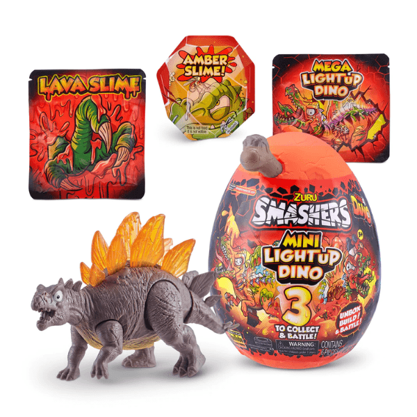 ZURU – Smashers Mini Light Up Dino Huevo Sorpresa Serie 4 – Juguete Dinosaurio Iluminado - Imagen 5